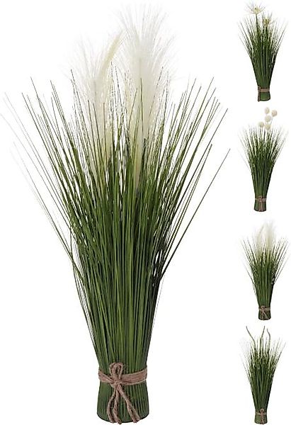 GRASSTRAUCH MIT BLUMEN Kunstpflanze 1 Stück 4 Sorten unsortiert Polypropyle günstig online kaufen