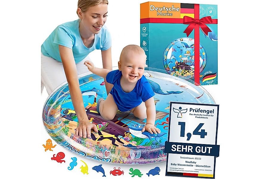 NouBaby Spielmatte Wassermatte Baby BPA Frei XXL I Babymatte und Spielzeug günstig online kaufen