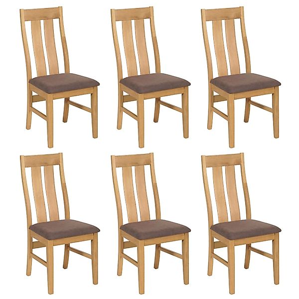 MCW Esszimmerstuhl M58 6er-Set Helles Gestell Taupe günstig online kaufen