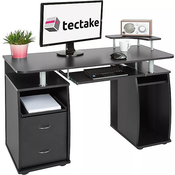Computertisch 115x55x87cm - schwarz günstig online kaufen