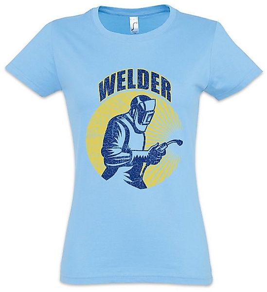 Urban Backwoods Print-Shirt Welder II Damen T-Shirt Welding Schweißer Schwe günstig online kaufen