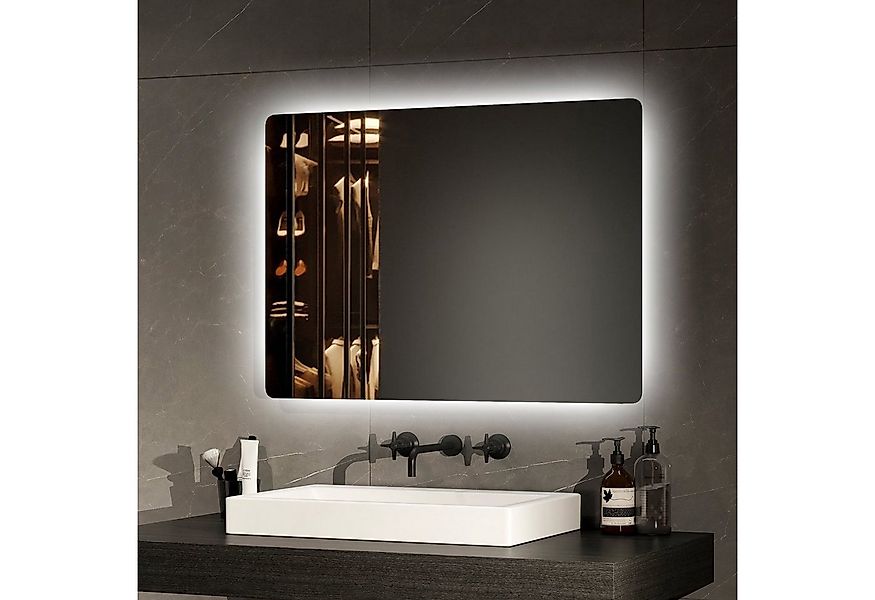 EMKE Badspiegel mit LED Beleuchtung Badezimmerspiegel rahmenlos (Modell 9, günstig online kaufen
