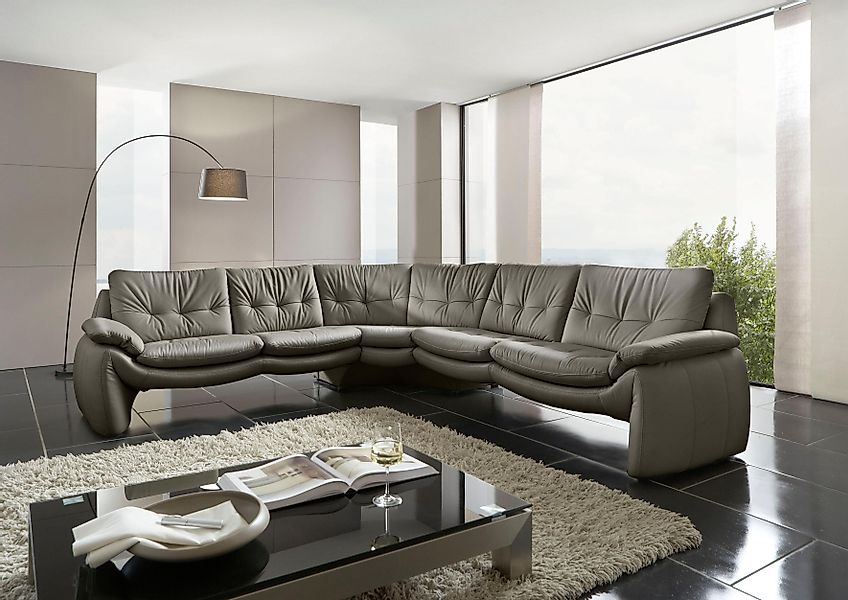 PLACES OF STYLE Ecksofa "Luna L-Form" in einzigartiger Optik günstig online kaufen