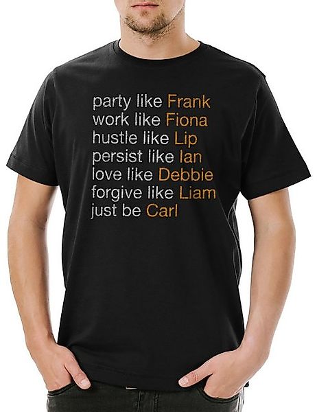 Urban Backwoods Print-Shirt Act Like Gallagher Herren T-Shirt Frank Kult Ia günstig online kaufen