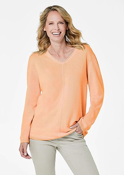 GOLDNER Strickpullover Kaschmirpullover mit V-Ausschnitt günstig online kaufen