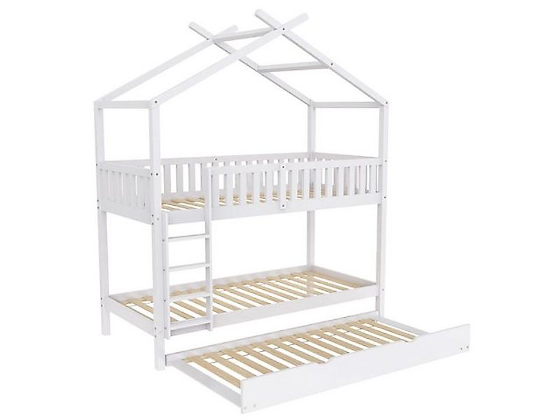 SeedWave Etagenbett Kinderbett mit Ein zusätzliches Bett, Hausbett aus Mass günstig online kaufen