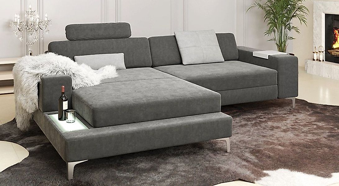 BULLHOFF Ecksofa Designsofa Ecksofa Eckcouch L-Form Sofa »MÜNCHEN IV« von B günstig online kaufen