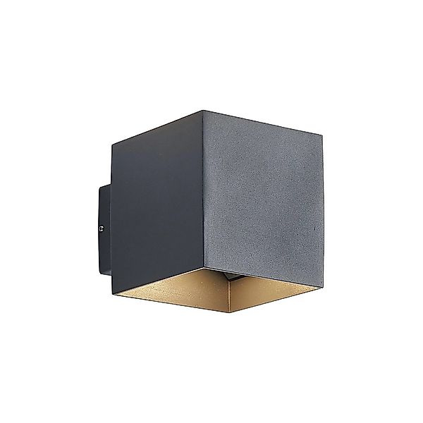 Lindby LED Wandleuchte Außen Esani 10026854 Spritzwassergeschützt Modern in günstig online kaufen