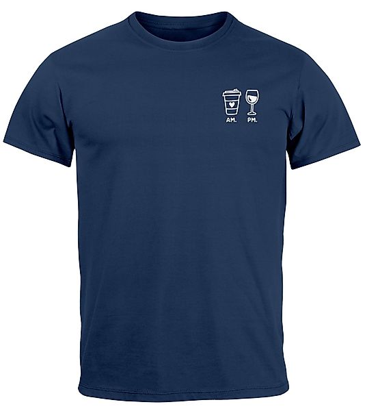 MoonWorks Print-Shirt Herren T-Shirt Kaffee Wein günstig online kaufen