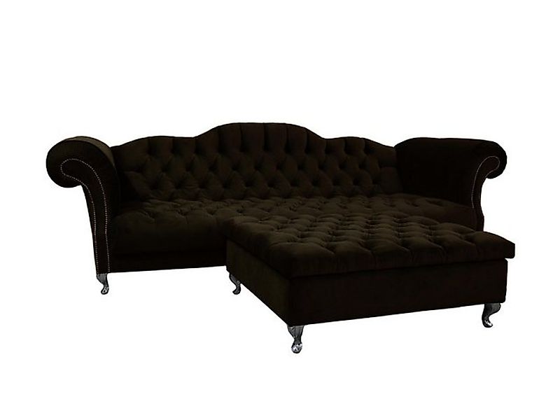 Xlmoebel Sofa Chesterfield-Sofa Polster Designer-Sofa Garnitur Couch SLIII günstig online kaufen