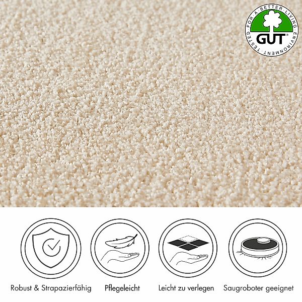 Andiamo Teppichboden »Verona, Velours, Made in Belgium«, rechteckig, 6 mm H günstig online kaufen