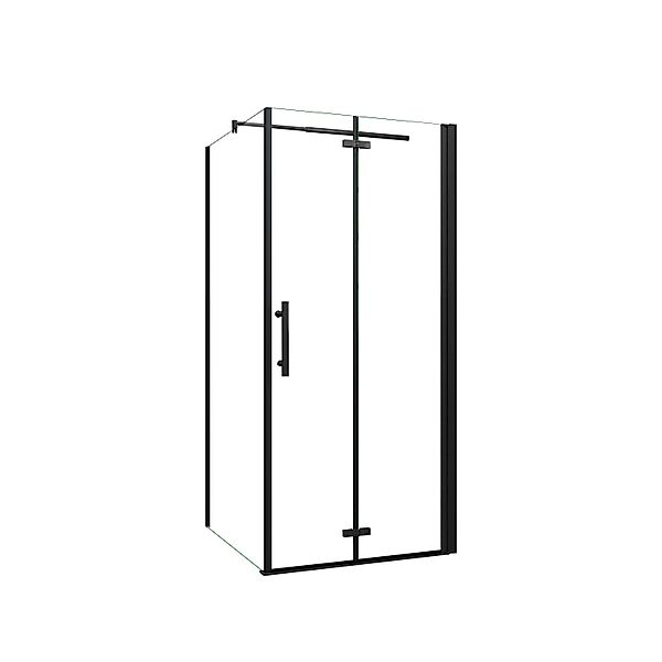 AICA Duschkabine B.100xH.195cm mit B.70xH.195cm Seitenwand 6mm Klares ESG S günstig online kaufen