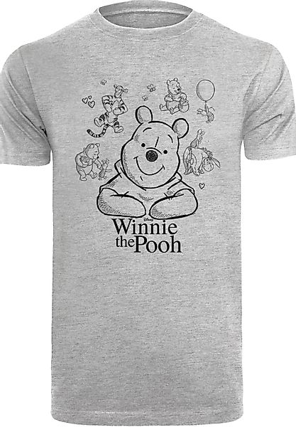 F4NT4STIC T-Shirt "Winnie Puuh Der Bär Collage Sketch", Print günstig online kaufen