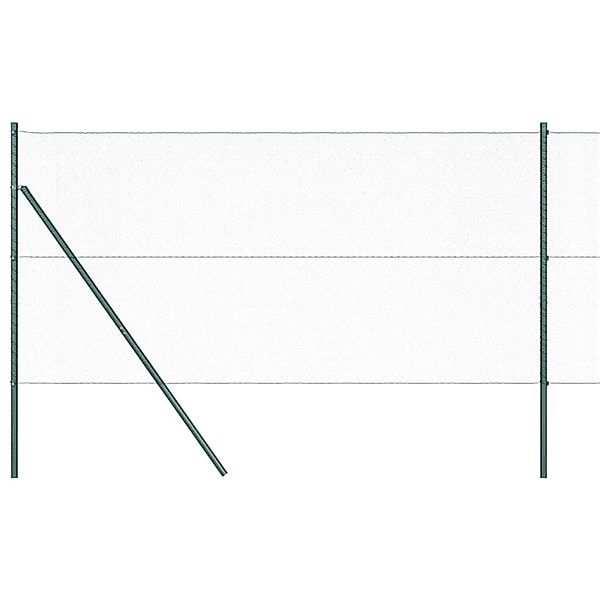 vidaXL Zaunpfosten Grün 10 x 1 m 13 mm Maschen Stahl und PVC 3352636 günstig online kaufen