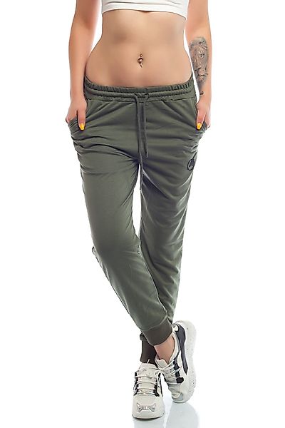 Bongual Sweathose Loungehose Jogginghose mit Logostickerei günstig online kaufen