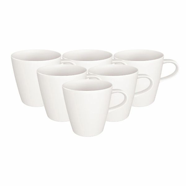Villeroy & Boch Becher "Kaffeebecher Manufacture Rock Blanc 290 ml 6er Set günstig online kaufen