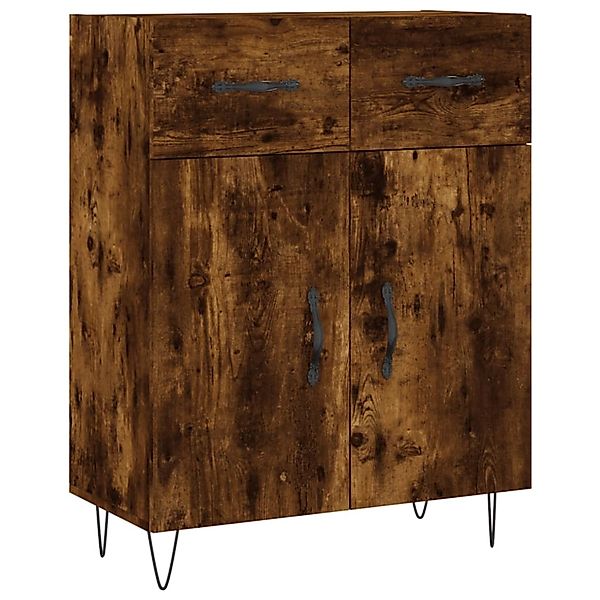 vidaXL Sideboard Räuchereiche 69,5x34x90 cm Holzwerkstoff 827977 günstig online kaufen