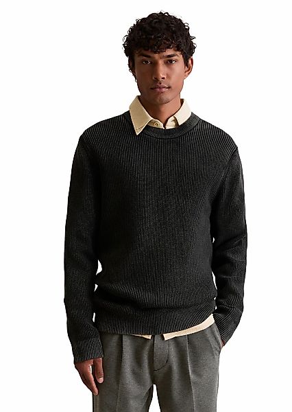 Marc OPolo DENIM Rundhalspullover "loose fit mit speziellem Farbeffekt" günstig online kaufen