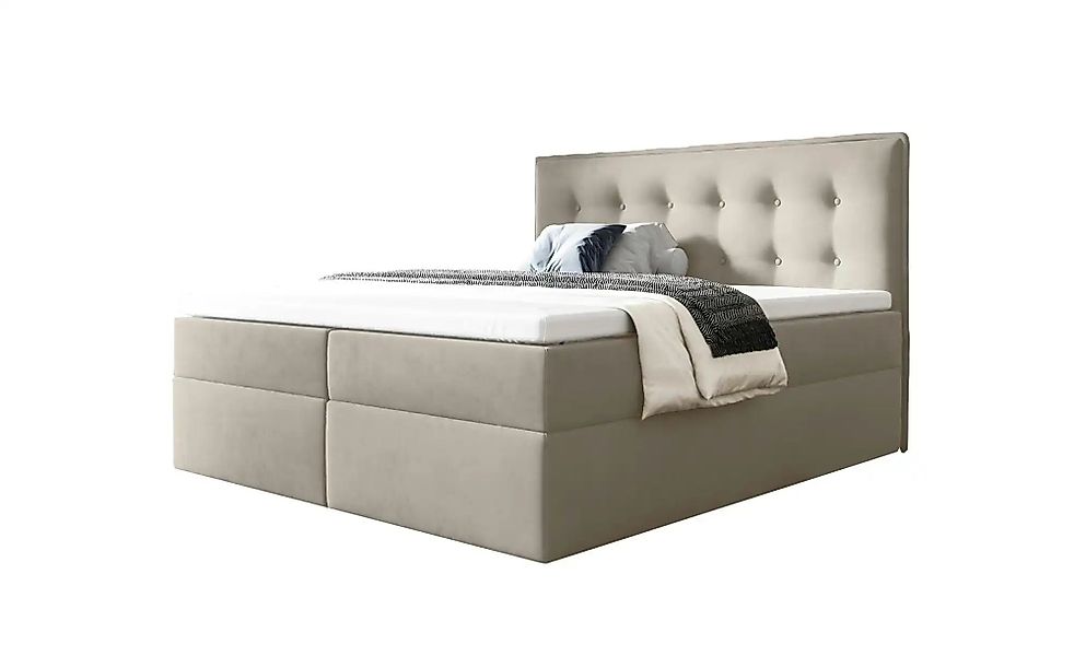 Boxbett mit Bettkasten Focus ¦ beige ¦ Maße (cm): B: 160 H: 110 Betten > Ko günstig online kaufen