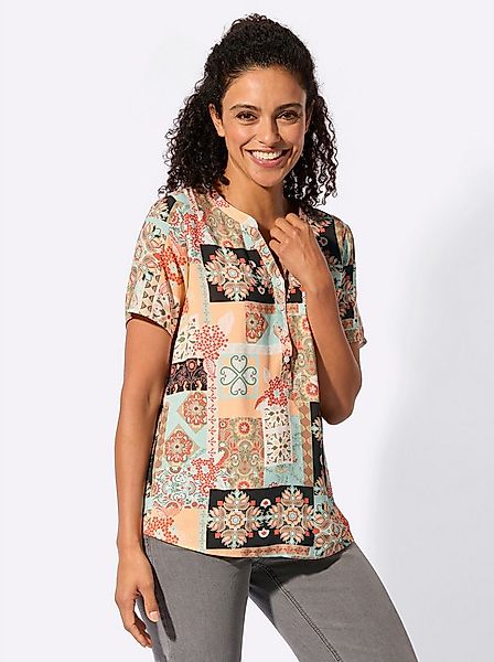 Witt Klassische Bluse Druckbluse Kurzarm günstig online kaufen