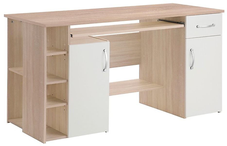 VOGL Möbelfabrik Schreibtisch »Tim mit seitlich offenen Fächern & Tastatura günstig online kaufen