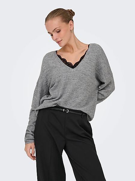 ONLY Rundhalspullover "ONLMANIFESTA LS REVERSIBLE KNT NOOS" günstig online kaufen