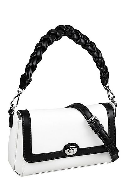 COLLEZIONE ALESSANDRO Schultertasche Schwarz-Weiß, mit Flechtung günstig online kaufen