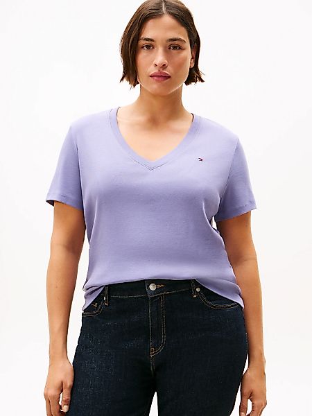 Tommy Hilfiger Curve V-Shirt "CRV SLIM CODY V-NK SS", in Großen Größen günstig online kaufen