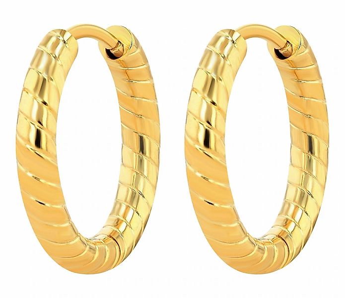 Adelia´s Klappcreolen "Damen Ohrringe – Klappcreole aus Edelstahl" Ideal al günstig online kaufen