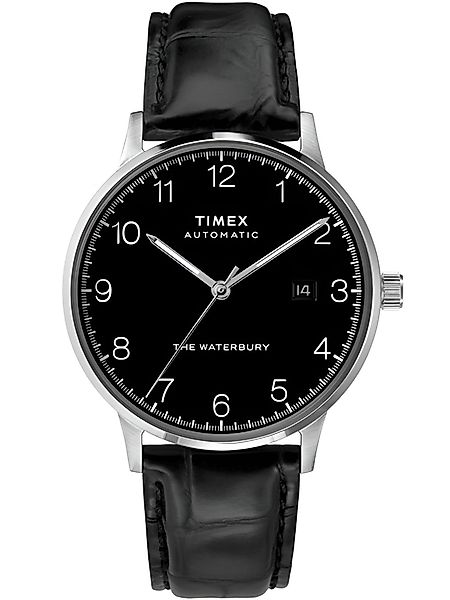 S&T Design Automatikuhr Herrenuhr Lederarmband Edelstahl günstig online kaufen