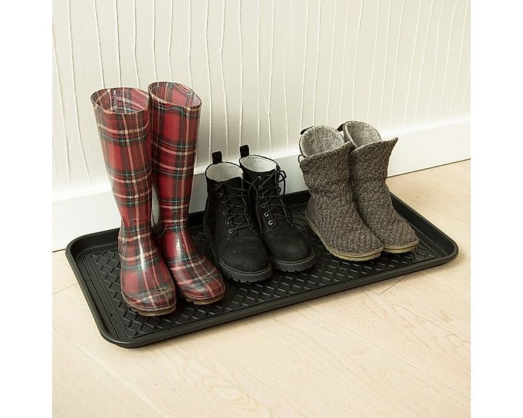 Navaris Schuhregal XL Schuhmatte Abtropfmatte 76x38x3cm Schuhablage Schuhab günstig online kaufen