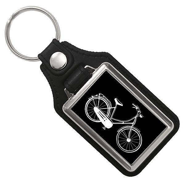 speecheese Schlüsselanhänger Fahrrad Schlüsselanhänger mit Kunstleder-Anhän günstig online kaufen