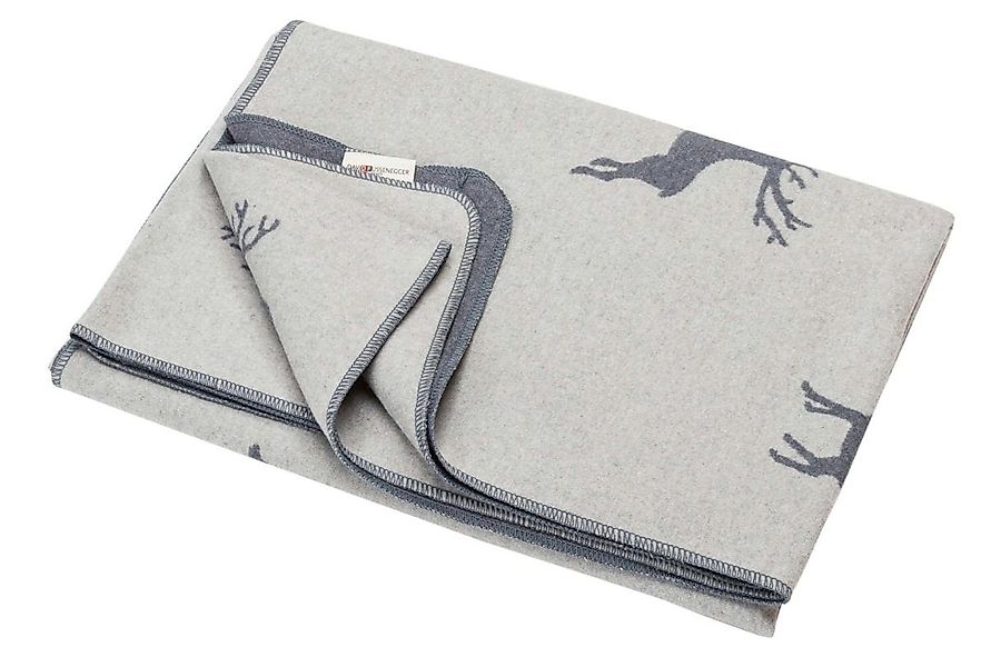 Wohndecke Silvretta 'Hirsche allover' 140 x günstig online kaufen
