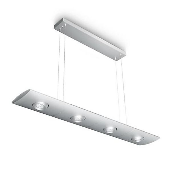 Elegante Roomstylers Elgar LED Pendelleuchte Aluminium günstig online kaufen