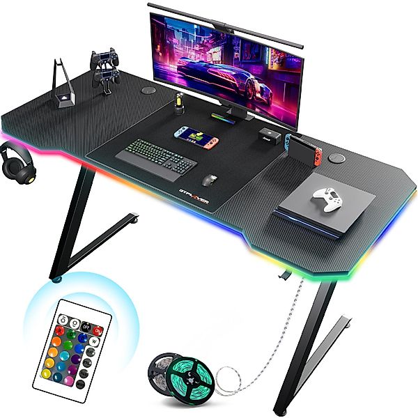 GTPLAYER Schreibtisch 120×60 Gaming Tisch mit günstig online kaufen