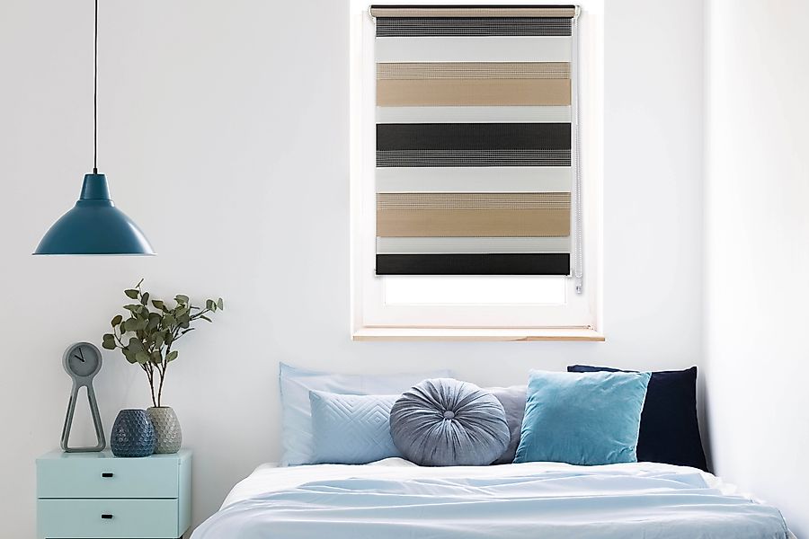 mydeco Doppelrollo "Just-Triple" Lichtschutz ohne Bohren freihängend günstig online kaufen