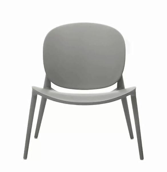 Lounge Sessel Be Bop plastikmaterial grau / Outdoor - Kartell - Grau günstig online kaufen