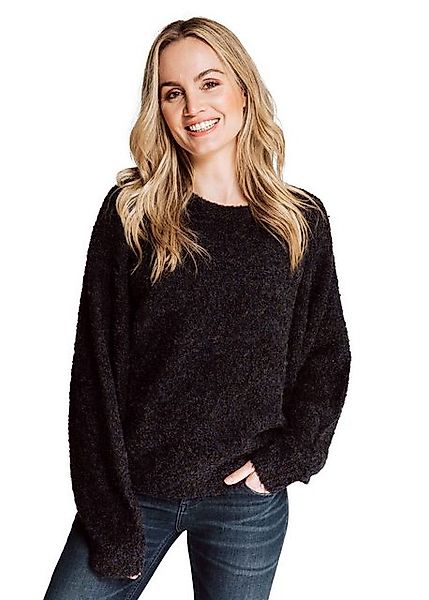 Zhrill Strickpullover Pullover LUANA BLACK Dezentes Cordmuster günstig online kaufen