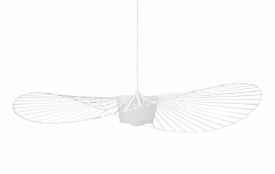 Petite Friture - Vertigo Pendelleuchte L - weiß/Streben weiß/handgerippt/CE günstig online kaufen