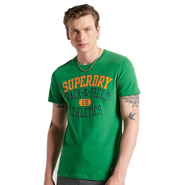 Superdry Track&field Graphic 220 Kurzarm T-shirt M Oregon Green günstig online kaufen