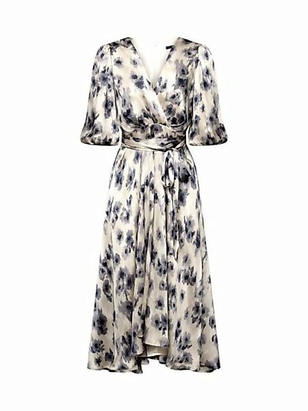 Esprit Collection Midikleid Kleid mit Puffärmeln und Blumen-Print günstig online kaufen