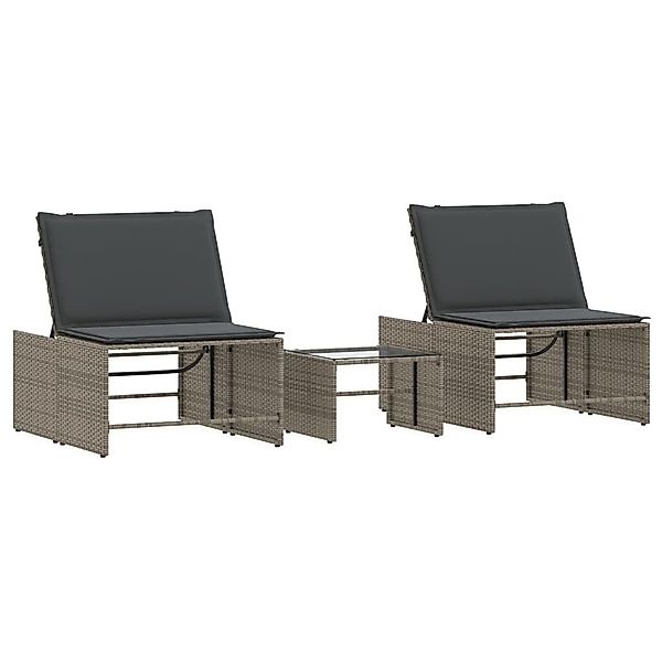vidaXL Gartenliege Sonnenliegen 2 Stk. mit günstig online kaufen