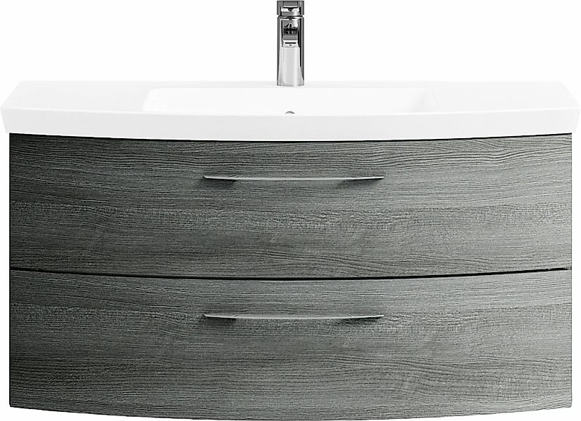 Saphir Badmöbel-Set "Cassca Sprint Waschtisch-Set Mineralmarmor-Waschtisch günstig online kaufen