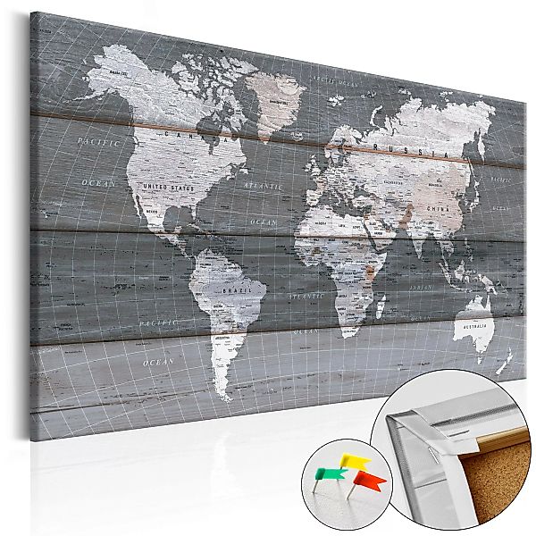 Korkbild - Grey Earth [cork Map] günstig online kaufen