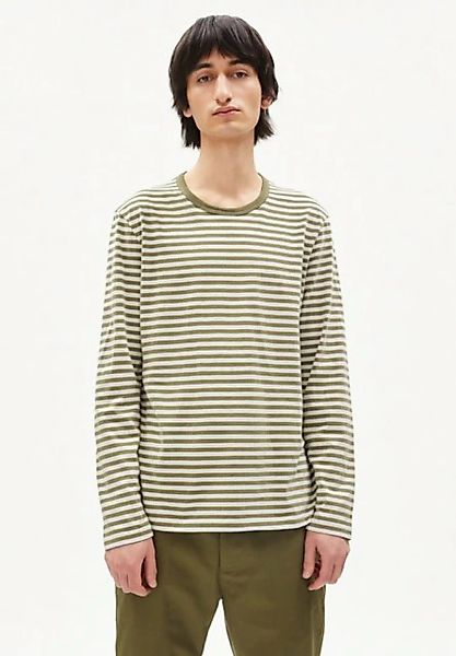 Armedangels Strickpullover JOHAAN STRIPES oliva-off white günstig online kaufen