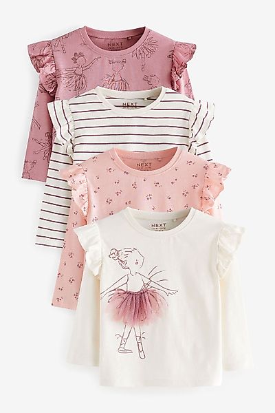 Next Langarmshirt Langärmelige, gerüschte Oberteile im günstig online kaufen