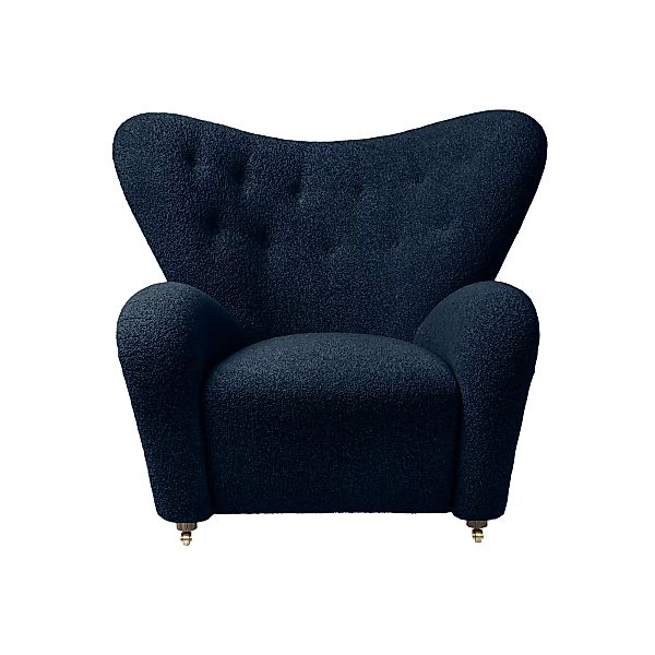 by Lassen - The Tired Man Lounge Sessel Stoff - blau/Stoff Kvadrat Zero Sah günstig online kaufen
