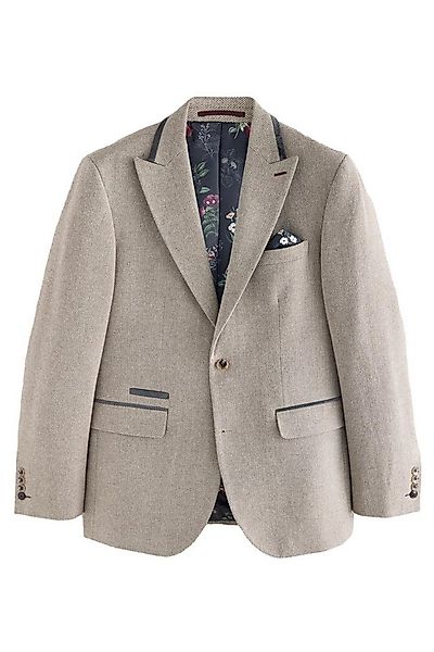 Next Sakko Slim Fit Anzugsakko aus strukturiertem Wollgemisch (1-tlg) günstig online kaufen