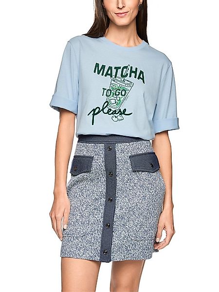 Marc Cain T-Shirt Ctiy Vibing Premium Damenmode mit Matcha-Print, weit gesc günstig online kaufen