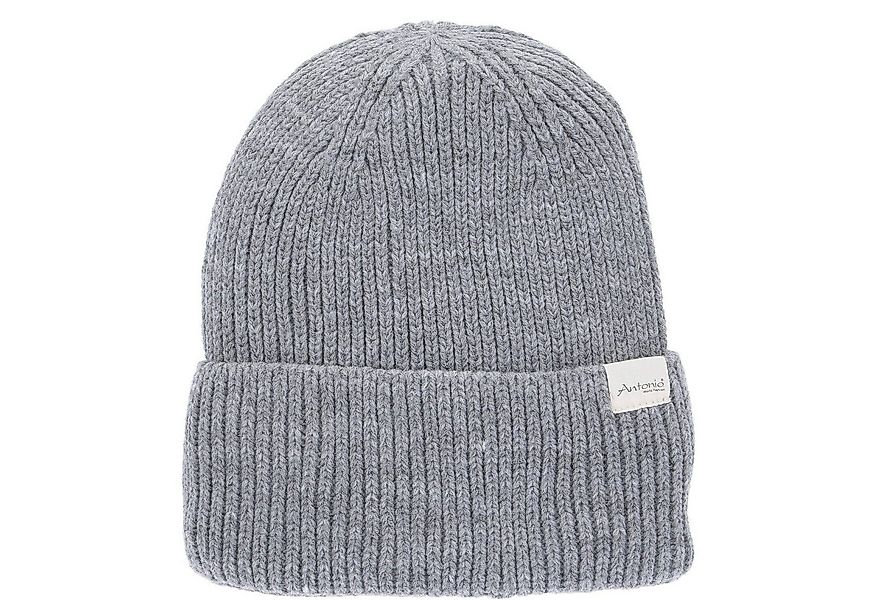 Antonio Strickmütze Antonio Winter Strickmütze Beanie mit Umschlag hell gra günstig online kaufen